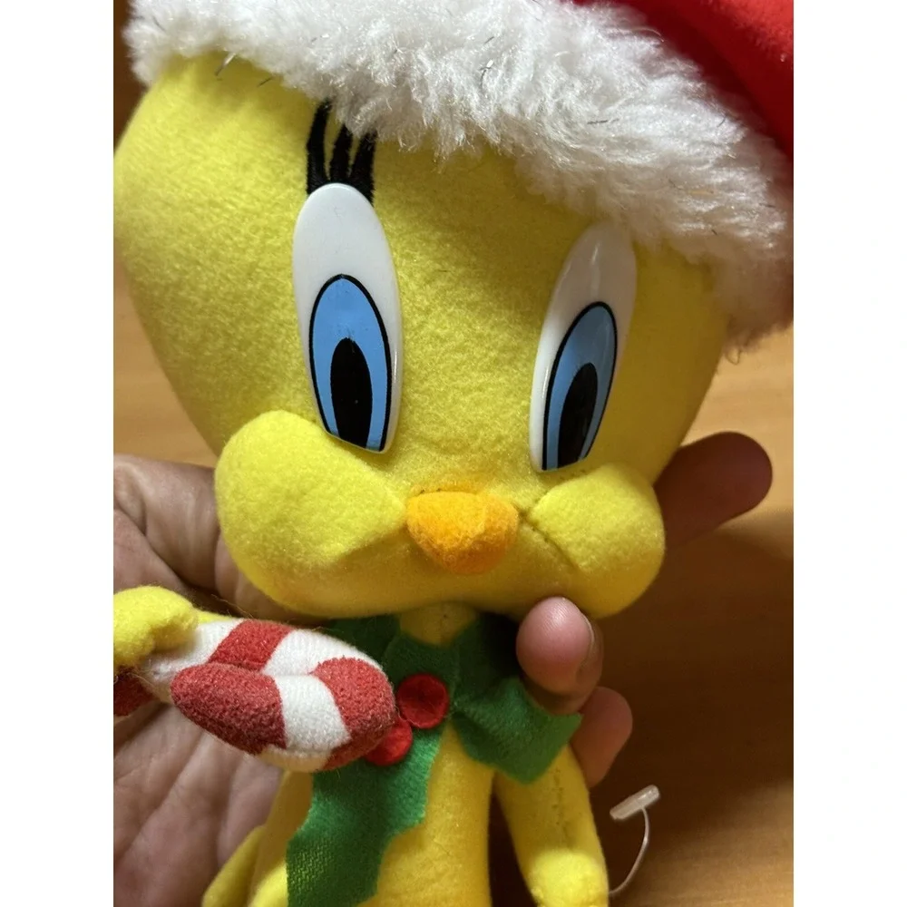 1998 Looney Tunes Play By Play Tweety Bird Christmas Plush 12